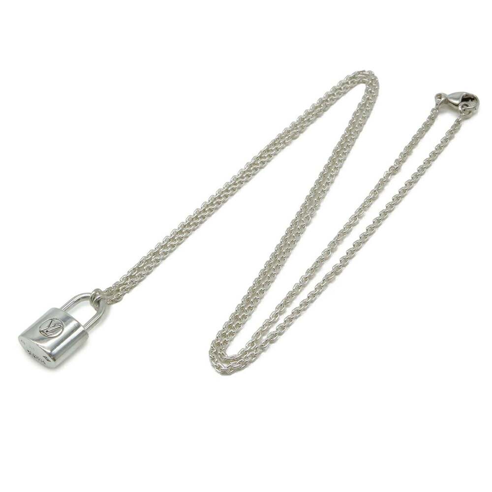 LOUIS VUITTON Silver Lockit Necklace - Picture 3 of 8